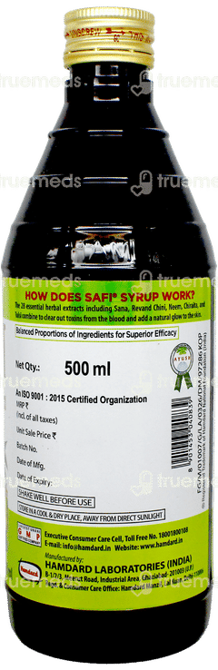 Hamdard Safi Natural Blood Purifier 500Ml